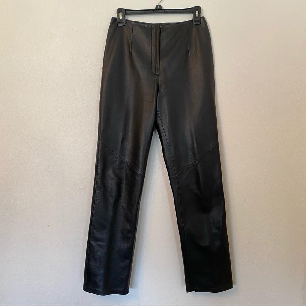 Gorgeous Black GENUINE LEATHER PANTS